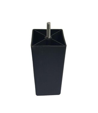 BLADI POTENSET VIERKANT 12 cm hoog -6 Stuks - zwart - M8