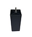 BLADI POTENSET VIERKANT 12 cm hoog -6 Stuks - zwart - M8