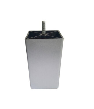 BLADI POTENSET VIERKANT 12 CM HOOG - 6 STUKS - GRIJS - M8