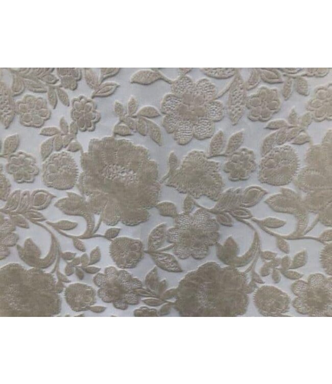 BLADI Velvet Flower - Gebroken wit
