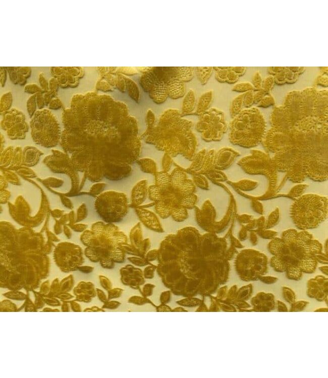 BLADI Velvet Flower - Geel