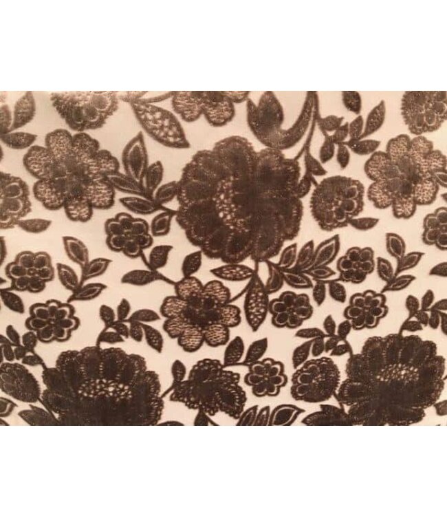 BLADI Velvet Flower - Bruin