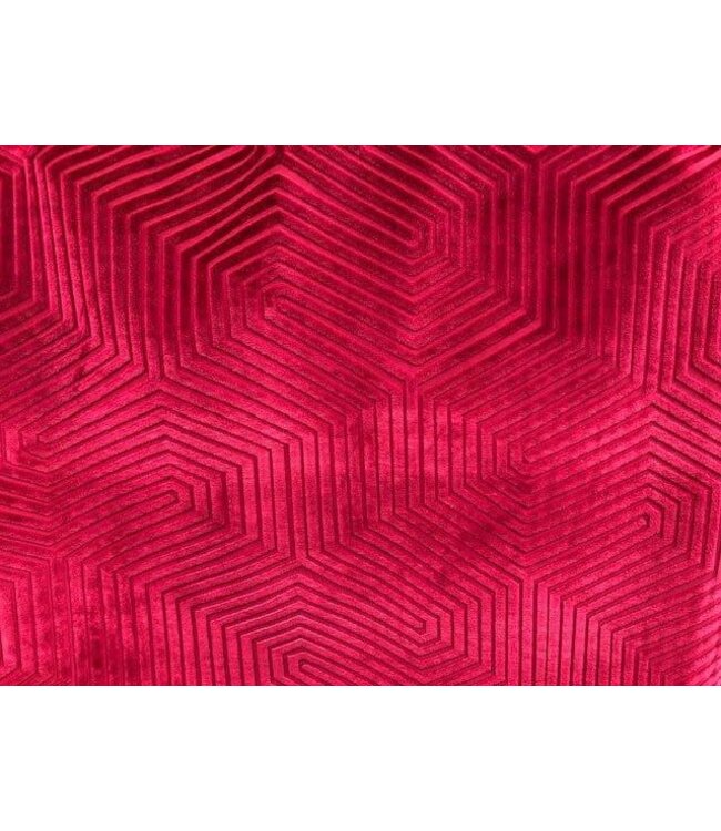 BLADI Velvet / fluweel Bijenkorf - rood