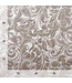 BLADI embossed bloemmotief velvet - taupe