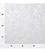 BLADI embossed bloemmotief velvet - Wit