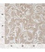 BLADI embossed bloemmotief velvet - Goud