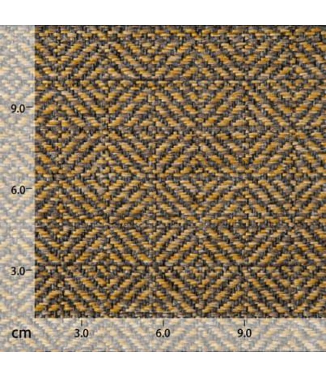 BLADI Lamala gewoven meubelstof - oker geel