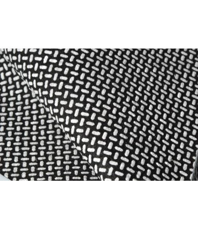 BLADI Fibertex Anti Slip 160 cm breed per meter - zwart - wit