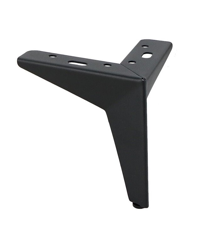 BLADI hoekpoot metaal 13 cm hoog - Zwart