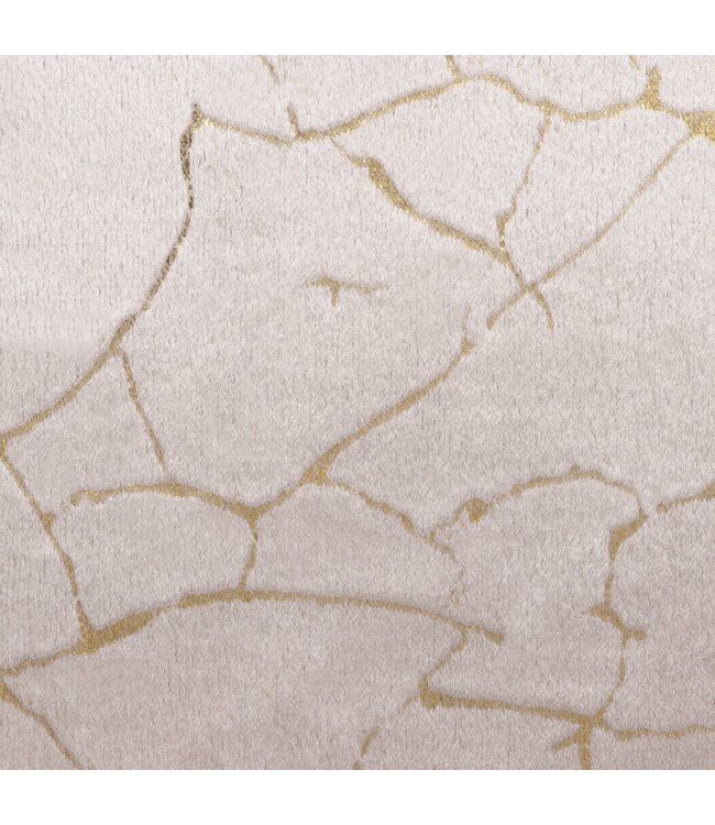 BLADI Fluweel Skali Marmer Goud - taupe