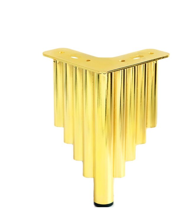 BLADI hoekmeubelpoot 12 x 12 cm hoogte 13 cm - Goud