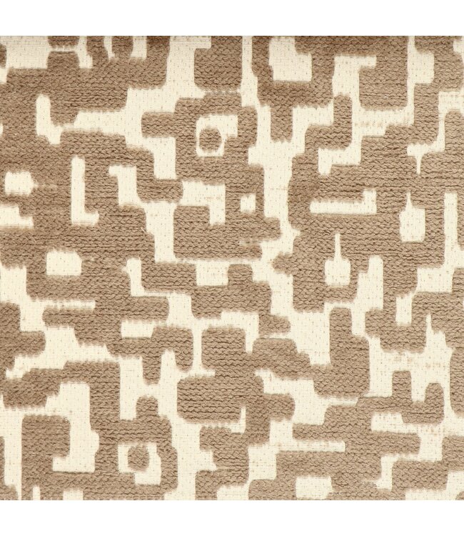 BLADI Chenille meubelstof Dubai-collectie C - donker taupe