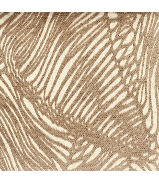 BLADI Chenille meubelstof Dubai-collectie D - donker taupe