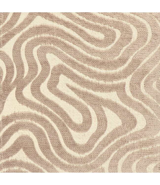 BLADI Chenille meubelstof Dubai-collectie E - taupe