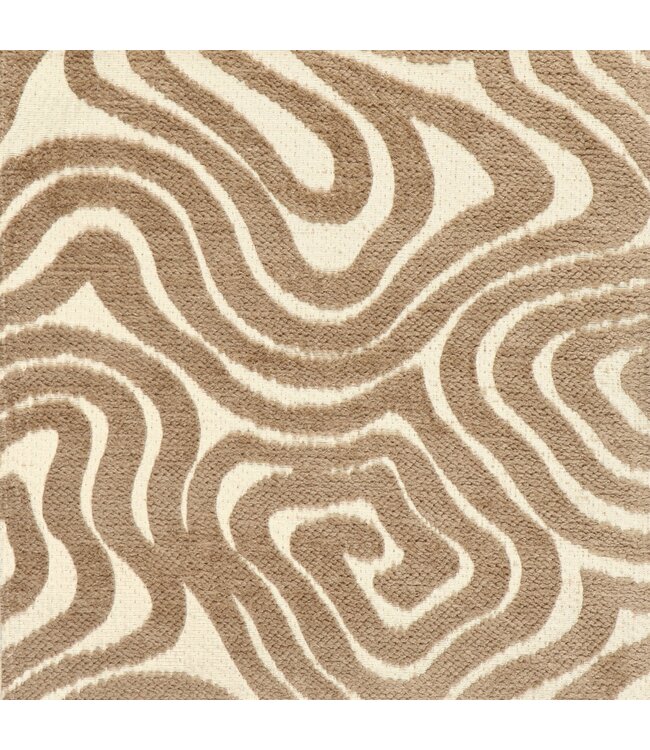 BLADI Chenille meubelstof Dubai-collectie E - donker taupe