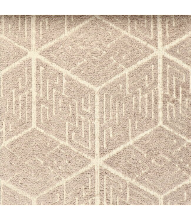 BLADI Chenille meubelstof Dubai-collectie F - taupe