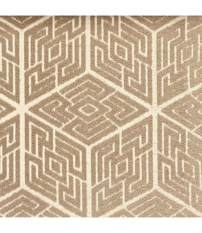 BLADI Chenille meubelstof Dubai-collectie F - donker taupe