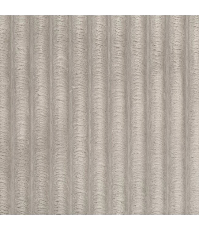 BLADI Tilia ribfluweel 2.5 cm breed meubelstof - grijs
