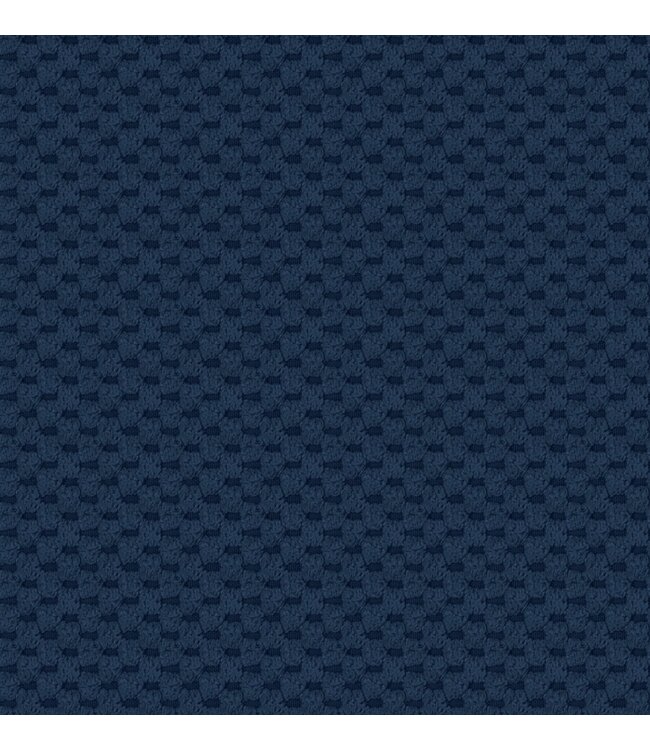BLADI DOTS Velvet Meubelstof - blauw