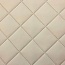BLADI Cuir artificiel bronco à carreaux 5 x 5 cm - crème