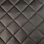 BLADI Cuir artificiel bronco à carreaux 5 x 5 cm - noir
