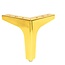 BLADI hoekmeubelpoot recht 13 x 13 cm hoogte 10 cm - Gold