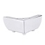 BLADI hoekmeubelpoot 11 x 11 cm hoogte 5.5 cm - zilver