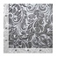 BLADI embossed Velvet de motif de fleurs - Gris