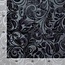 BLADI embossed Velvet de motif de fleurs - Noir