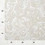 BLADI embossed Velvet de motif de fleurs - Crème