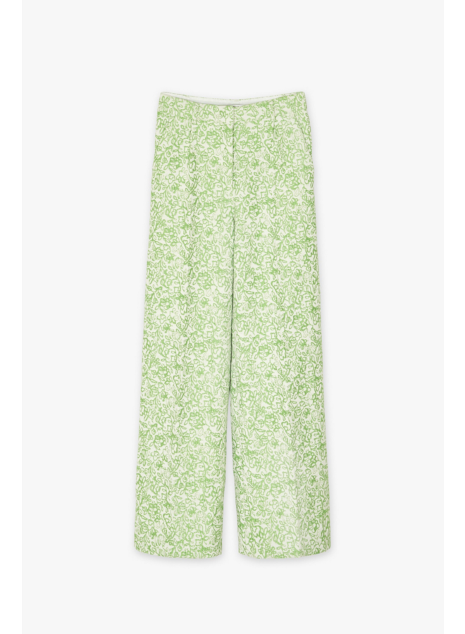 Roda Pants Green Flower