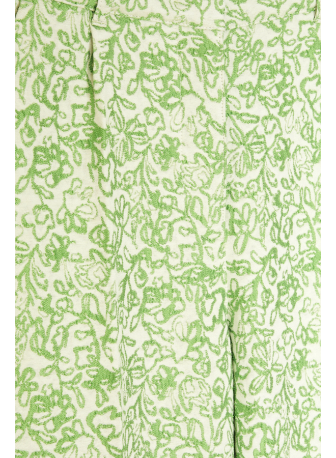 Roda Pants Green Flower