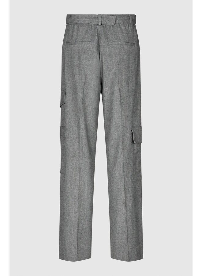 Holsye Cargo Trousers Grey Melange