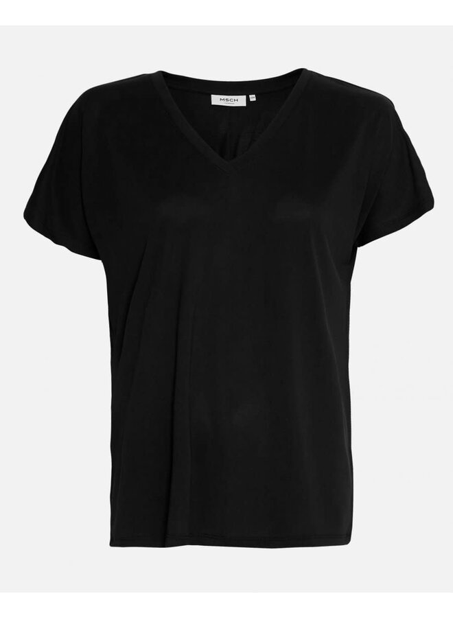 NOOS Mschfenya Modal V Tee Neck Black