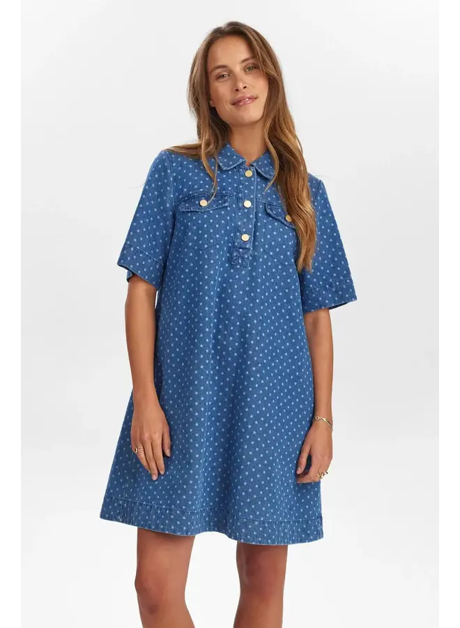 Nuhaddie Dress Medium Blue