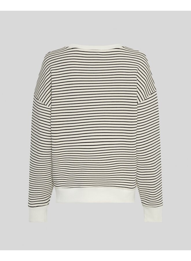 Mschima Q Sweatshirt Oatmeal Black