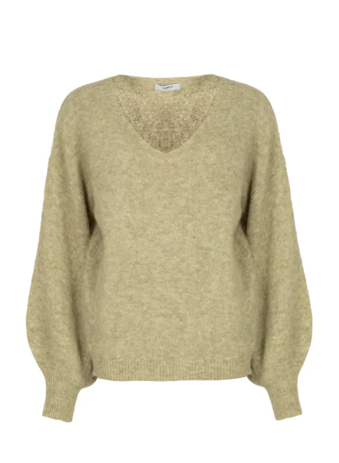 Deux Knit Pull Oliva Mel