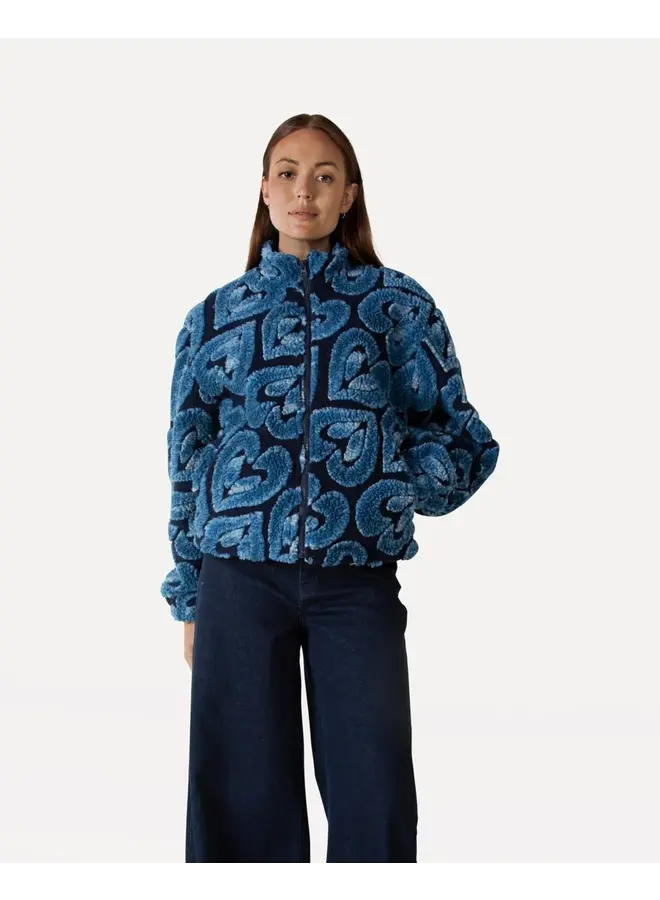 ALsara Jacket Faded Heart blue