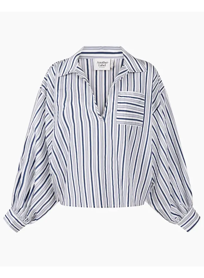 ALcitra top blue white stripe