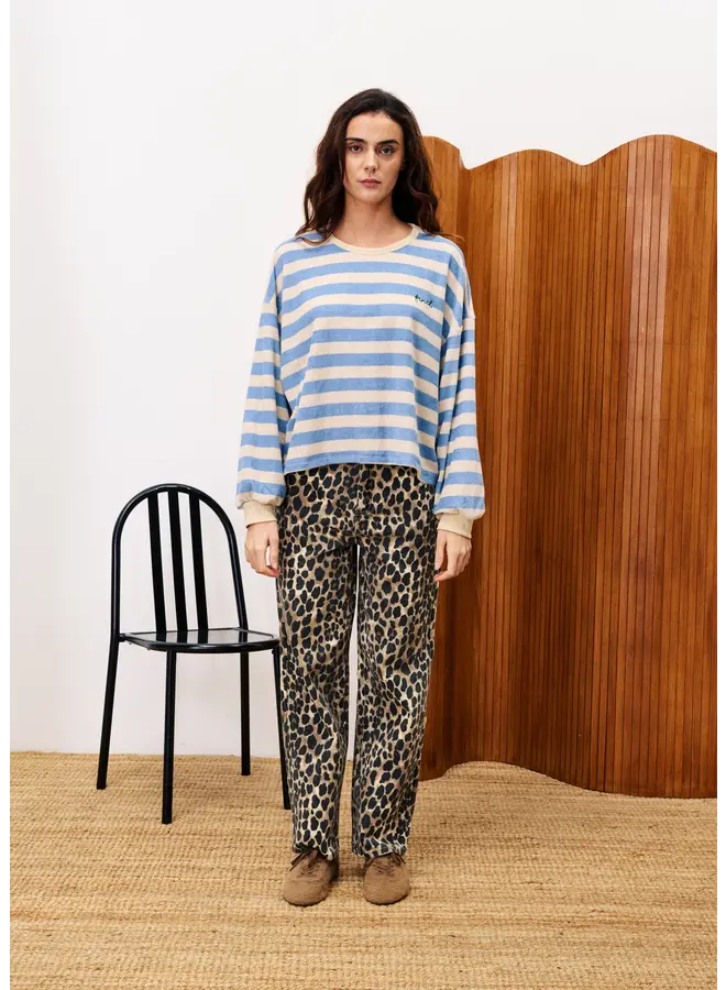 Sweatshirt iris bleu clair