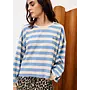 Sweatshirt iris bleu clair