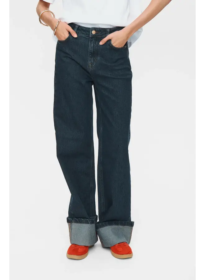 Nutoronto Wide Jeans Dark Denim Blue