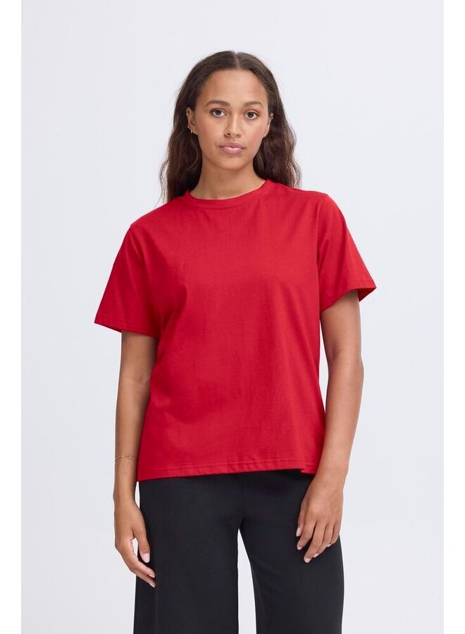 Ihpalmer loose shirt red dahlia