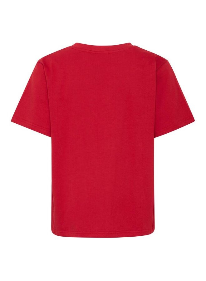 Ihpalmer loose shirt red dahlia