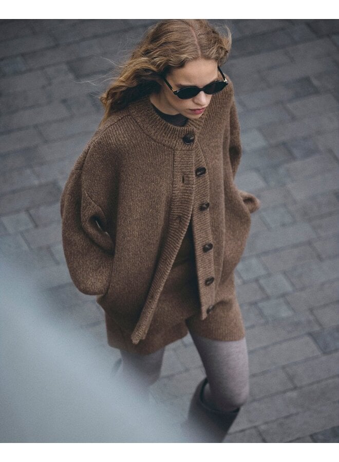 Mschlissi Knit Jacket Slate Black