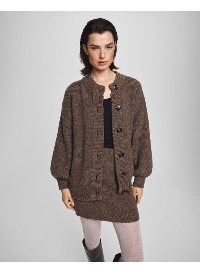 Mschlissi Knit Jacket Slate Black