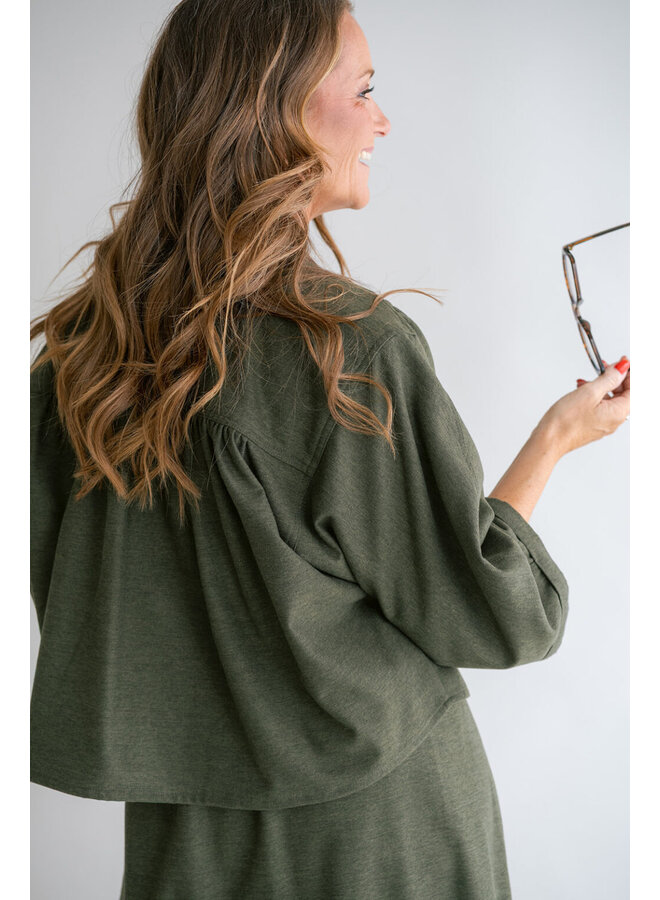 Maya Blouse Solid Green