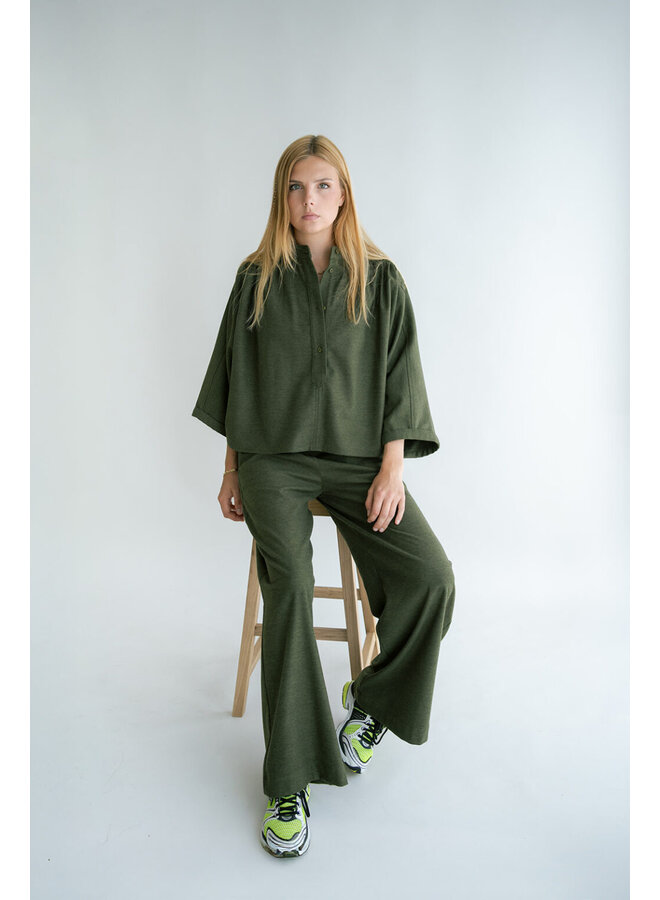 Maya Blouse Solid Green