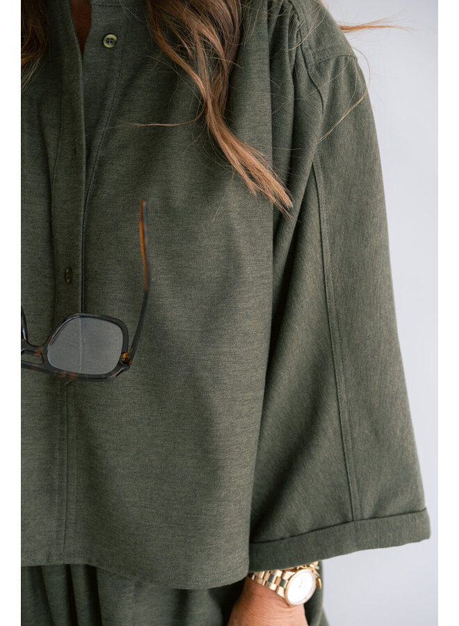 Maya Blouse Solid Green