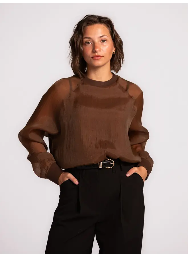 Organza Longsleeve Brown